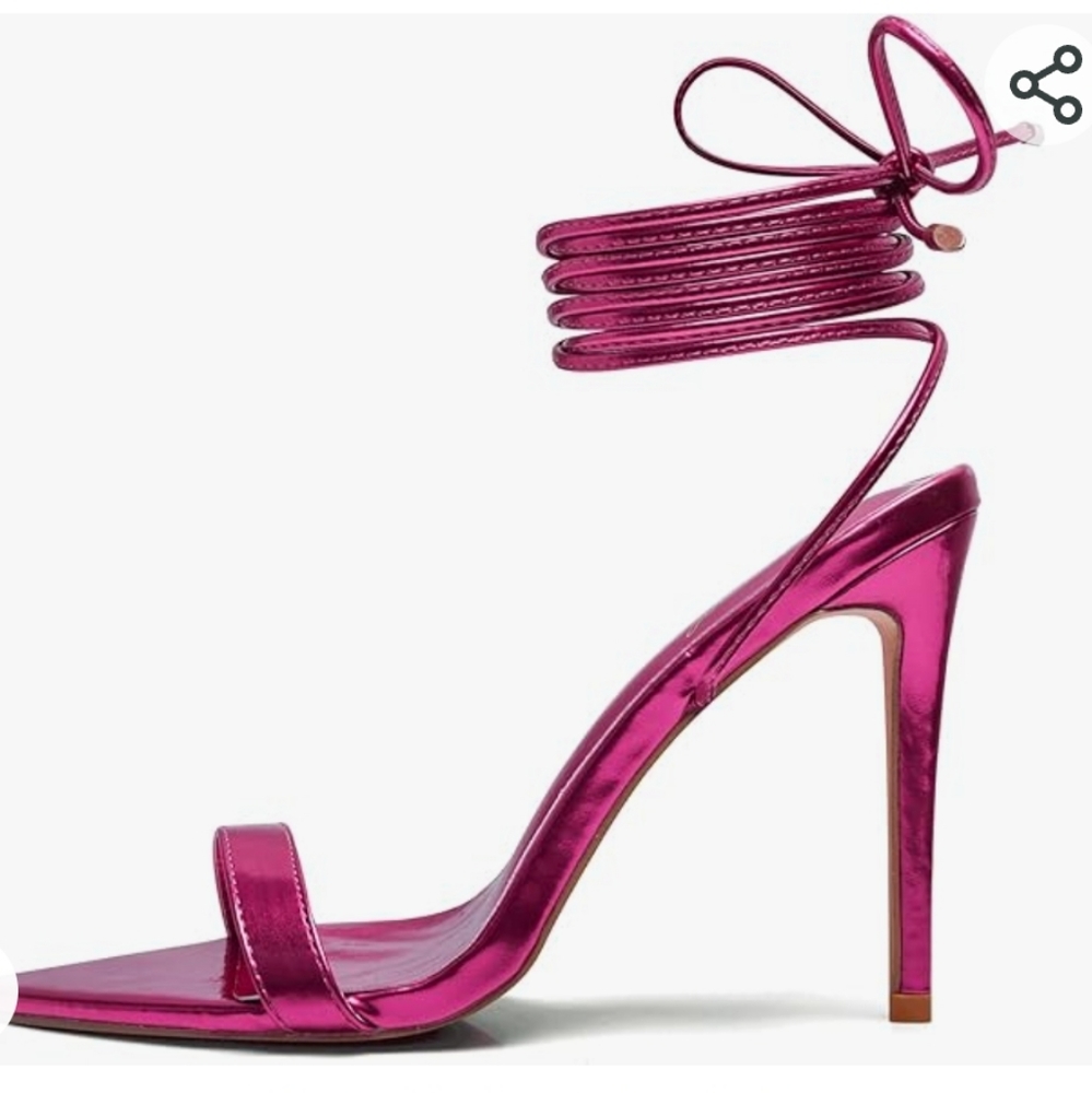 Lace Up Stiletto Heels